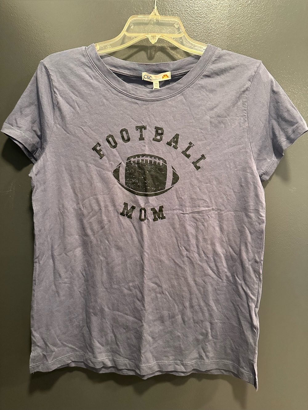 NWT C&C California FOOTBALL MOM t-shirt sz M
